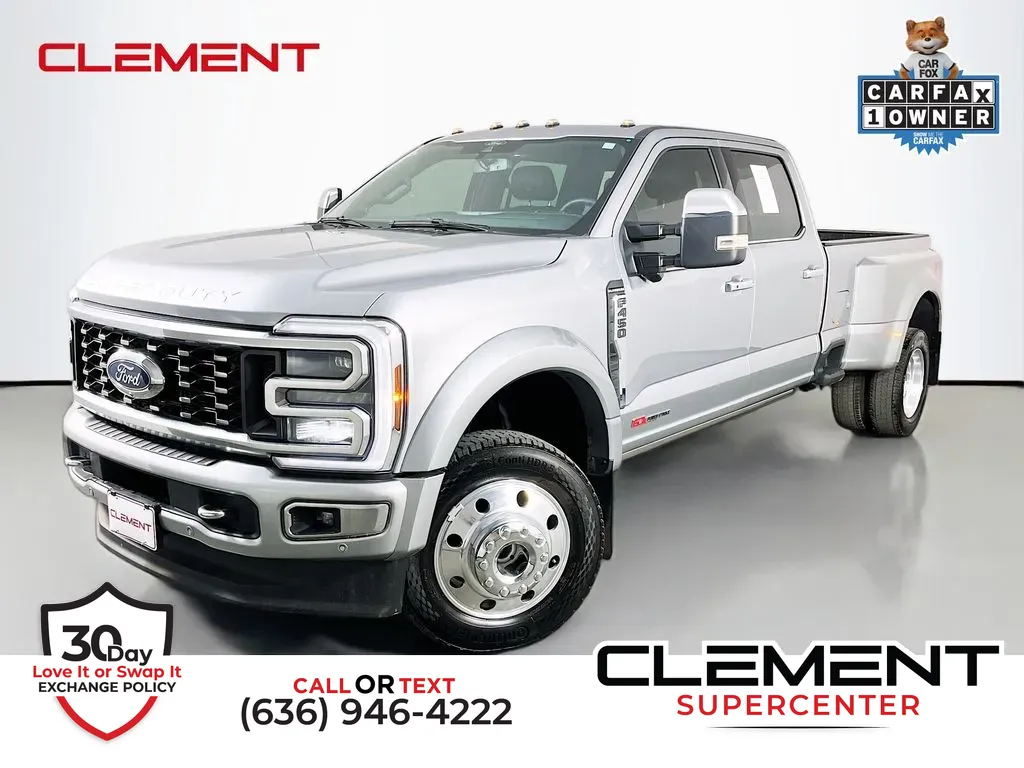 Silver 2024 Ford F-450SD Platinum for sale in Saint Charles, MO