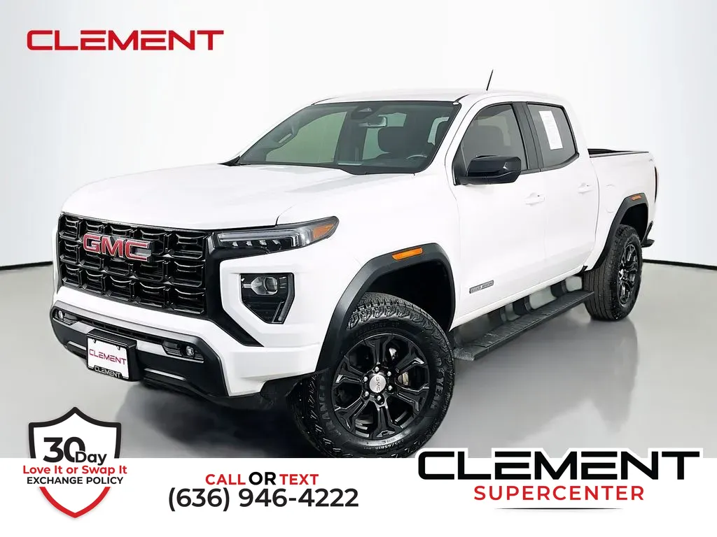 White 2024 GMC Canyon Elevation for sale in Saint Charles, MO