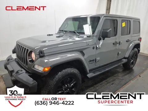 Gray 2021 Jeep Wrangler Unlimited Sahara Altitude for sale in Saint Charles, MO