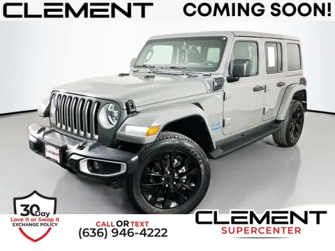 Gray 2021 Jeep Wrangler Unlimited Sahara 4xe for sale in Saint Charles, MO