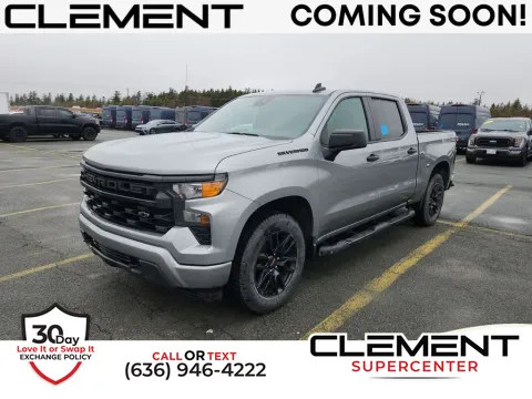 Gray 2024 Chevrolet Silverado 1500 Custom for sale in Saint Charles, MO