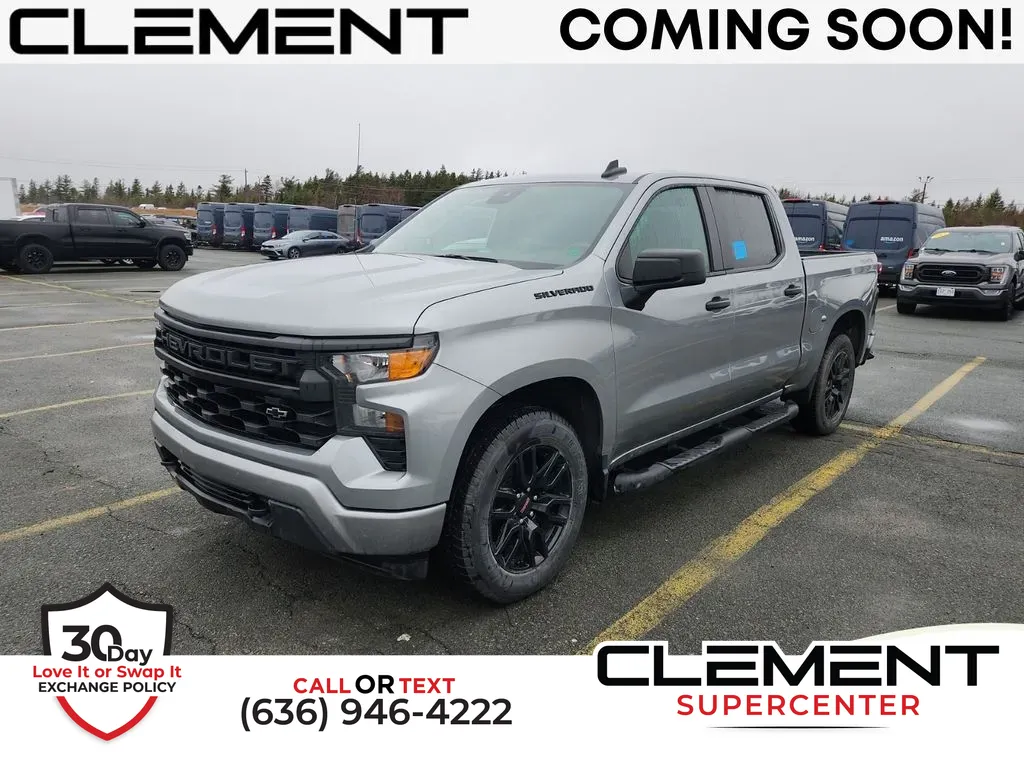 Gray 2024 Chevrolet Silverado 1500 Custom for sale in Saint Charles, MO