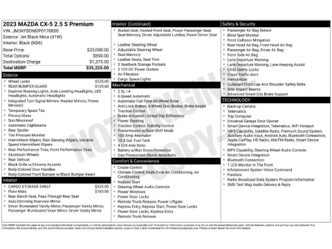 Photos of 2023 Mazda CX-5 2.5 S Premium Package for sale in Saint Charles, MO at Clement Supercenter