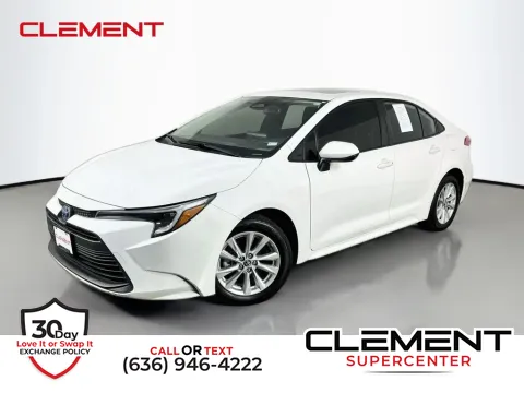 White 2024 Toyota Corolla Hybrid LE for sale in Saint Charles, MO