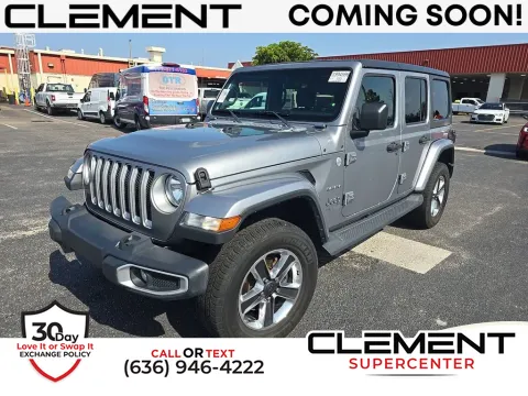 Silver 2020 Jeep Wrangler Unlimited Sahara for sale in Saint Charles, MO