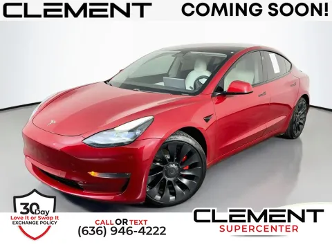 Red 2021 Tesla Model 3 Performance for sale in Saint Charles, MO
