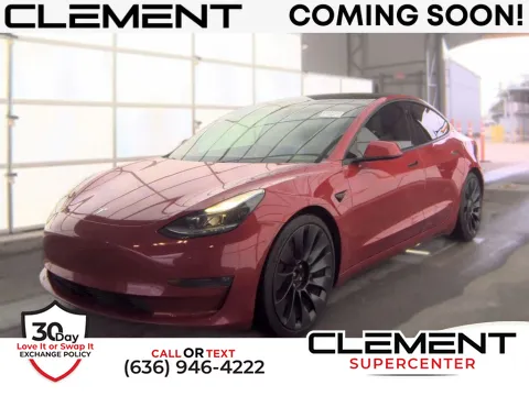 Red 2021 Tesla Model 3 Performance for sale in Saint Charles, MO