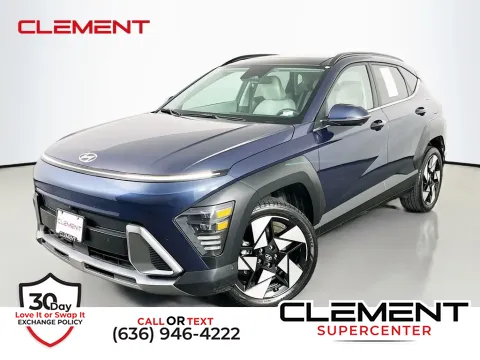 Blue 2024 Hyundai Kona Limited for sale in Saint Charles, MO