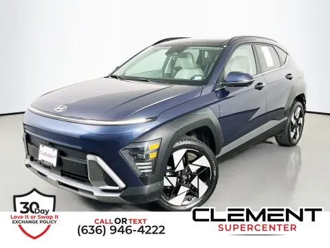 Blue 2024 Hyundai Kona Limited for sale in Saint Charles, MO