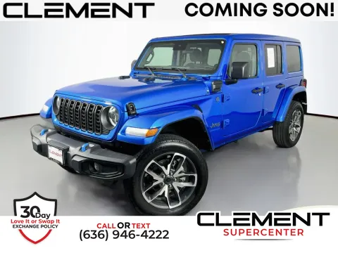Blue 2024 Jeep Wrangler Sport S 4xe for sale in Saint Charles, MO