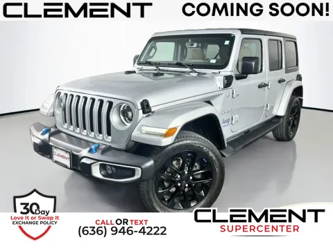 Silver 2023 Jeep Wrangler Sahara 4xe for sale in Saint Charles, MO