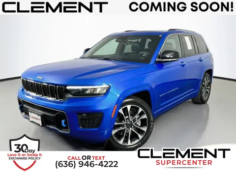 Blue 2022 Jeep Grand Cherokee Overland 4xe for sale in Saint Charles, MO