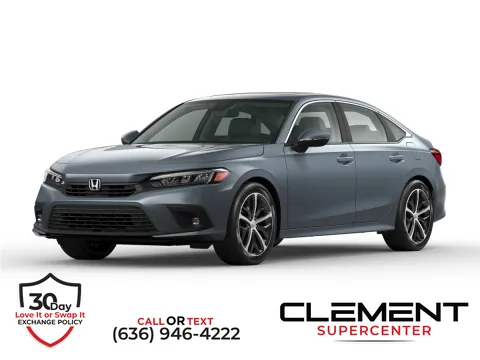 White 2022 Honda Civic Touring for sale in Saint Charles, MO