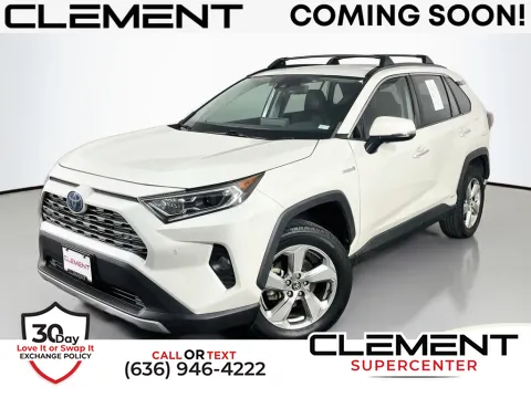 White 2021 Toyota RAV4 Hybrid Limited for sale in Saint Charles, MO