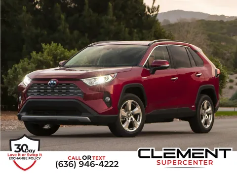 White 2021 Toyota RAV4 Hybrid Limited for sale in Saint Charles, MO