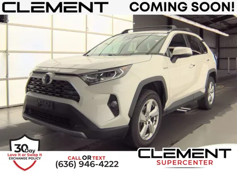 White 2021 Toyota RAV4 Hybrid Limited for sale in Saint Charles, MO