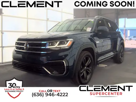 Blue 2022 Volkswagen Atlas 3.6L V6 SEL R-Line for sale in Saint Charles, MO