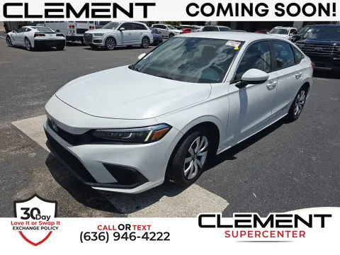 White 2022 Honda Civic LX for sale in Saint Charles, MO