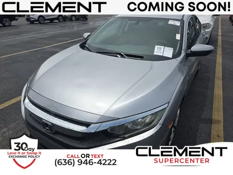 Silver 2018 Honda Civic LX for sale in Saint Charles, MO