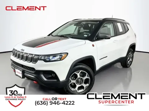White 2022 Jeep Compass Trailhawk for sale in Saint Charles, MO