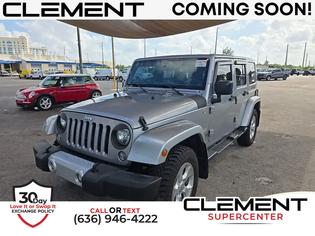 Silver 2015 Jeep Wrangler Unlimited Sahara for sale in Saint Charles, MO