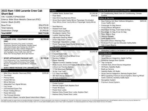 Photos of 2023 Ram 1500 Laramie for sale in Saint Charles, MO at Clement Supercenter