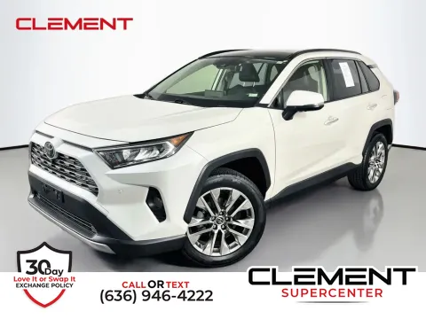 White 2019 Toyota RAV4 Limited for sale in Saint Charles, MO