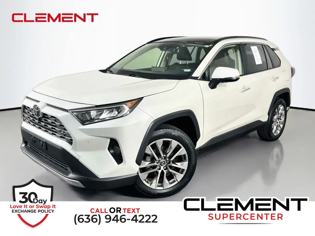 White 2019 Toyota RAV4 Limited for sale in Saint Charles, MO