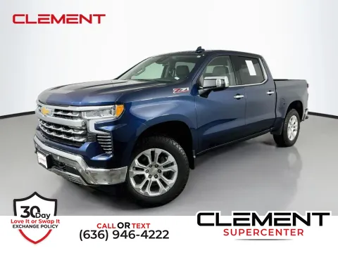 Blue 2023 Chevrolet Silverado 1500 LTZ for sale in Saint Charles, MO
