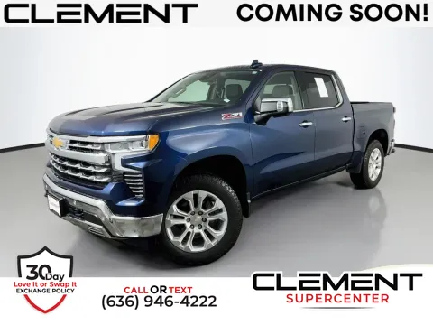 Blue 2023 Chevrolet Silverado 1500 LTZ for sale in Saint Charles, MO