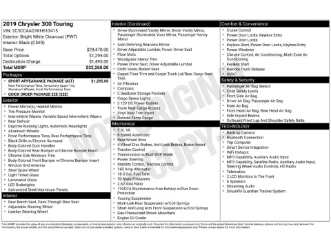 Photos of 2019 Chrysler 300 Touring for sale in Saint Charles, MO at Clement Supercenter