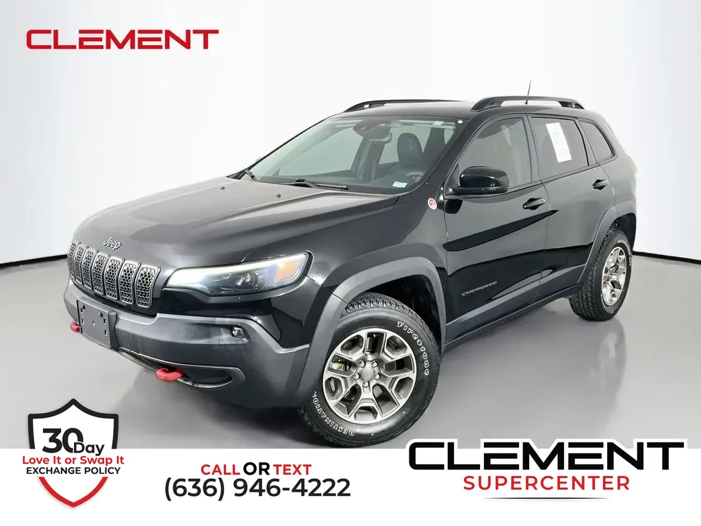 Black 2022 Jeep Cherokee Trailhawk for sale in Saint Charles, MO