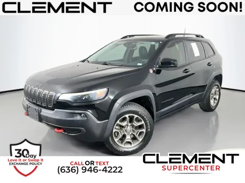 Black 2022 Jeep Cherokee Trailhawk for sale in Saint Charles, MO