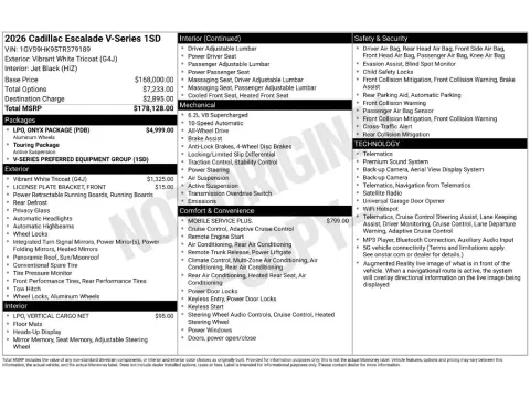 Photos of 2026 Cadillac Escalade V-Series for sale in Saint Charles, MO at Clement Supercenter