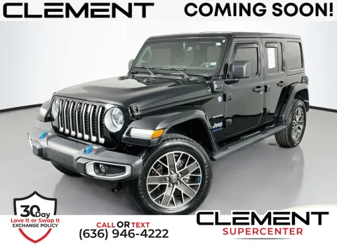 Black 2023 Jeep Wrangler Sahara 4xe for sale in Saint Charles, MO