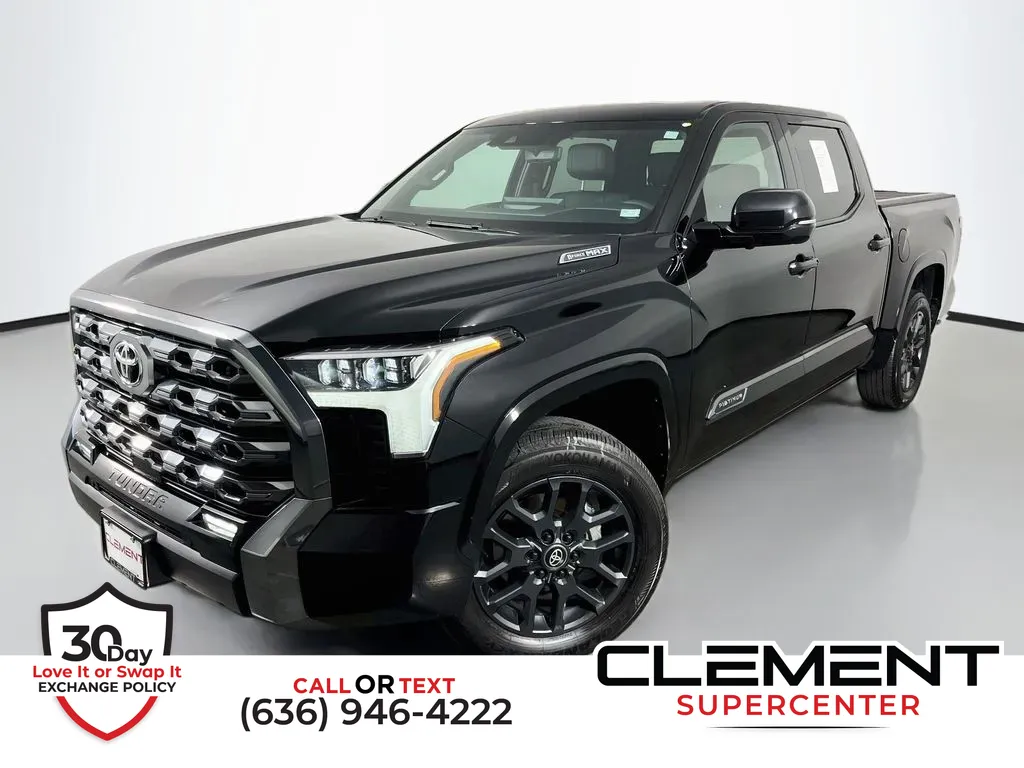 Black 2025 Toyota Tundra Hybrid Platinum for sale in Saint Charles, MO