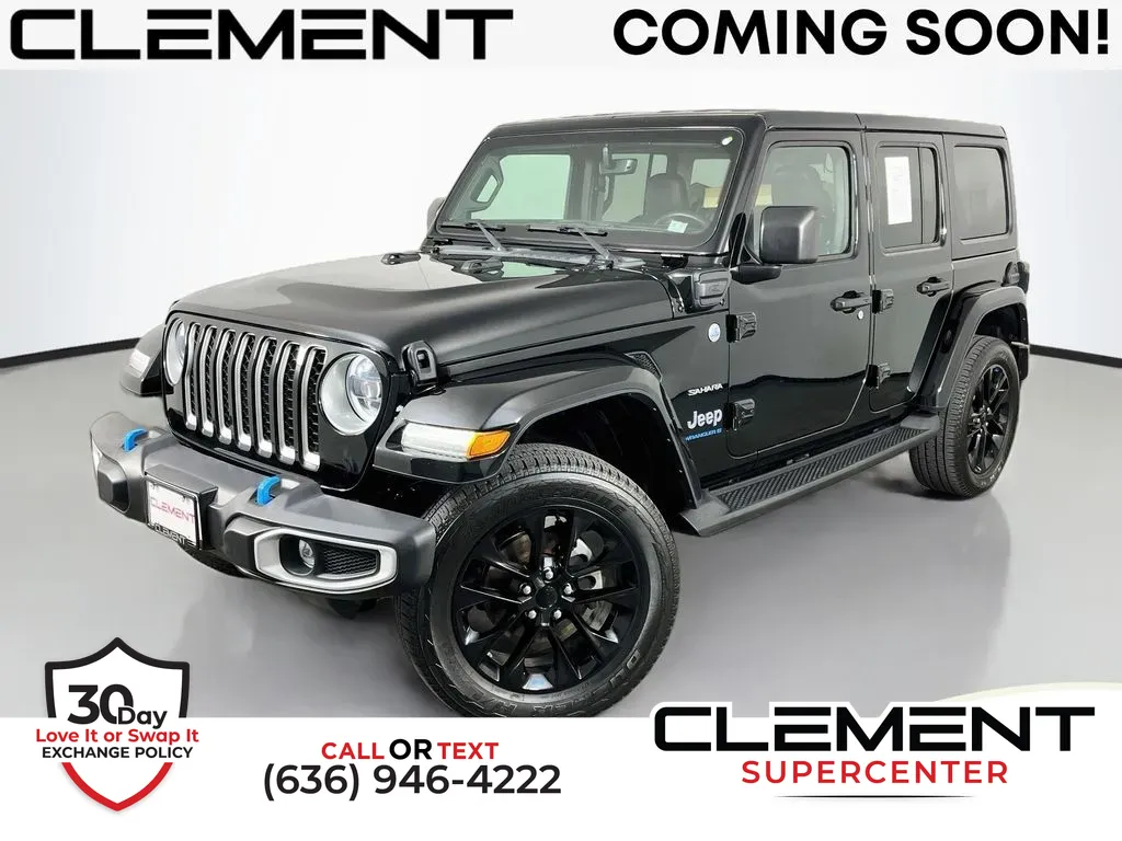 Black 2023 Jeep Wrangler Sahara 4xe for sale in Saint Charles, MO
