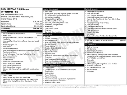 Photos of 2024 Mazda Mazda3 2.5 S Preferred Package for sale in Saint Charles, MO at Clement Supercenter