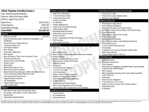 Photos of 2023 Toyota Corolla Cross L for sale in Saint Charles, MO at Clement Supercenter
