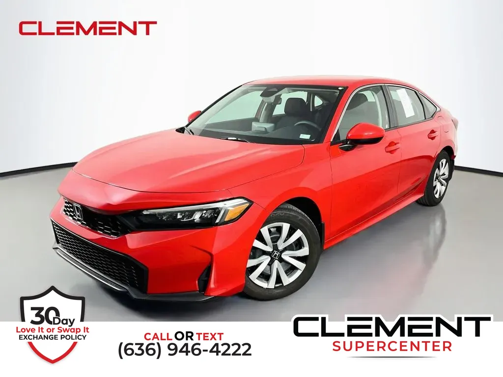 Red 2026 Honda Civic LX for sale in Saint Charles, MO