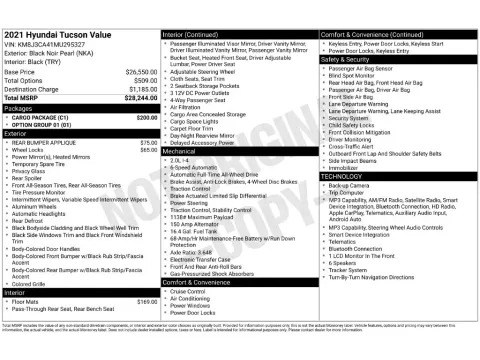Photos of 2021 Hyundai Tucson Value for sale in Saint Charles, MO at Clement Supercenter
