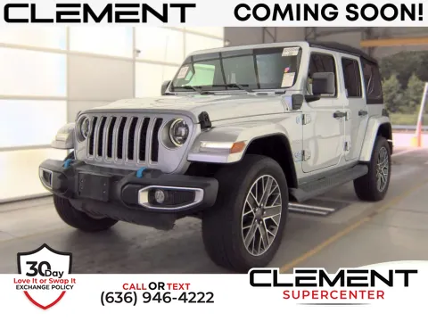 Silver 2023 Jeep Wrangler Sahara 4xe for sale in Saint Charles, MO