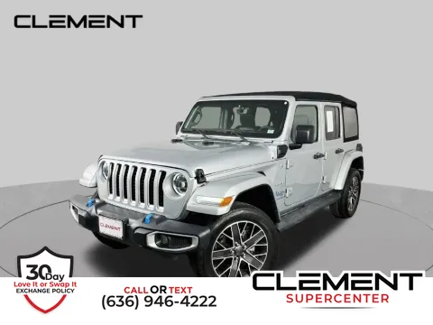 Silver 2023 Jeep Wrangler Sahara 4xe for sale in Saint Charles, MO
