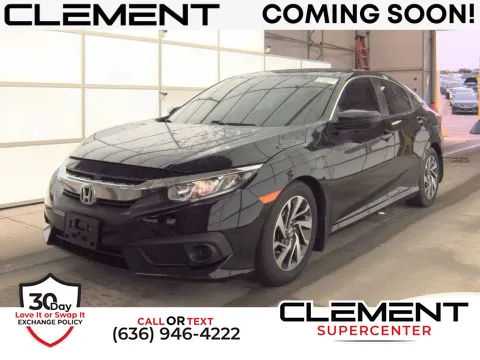 Black 2018 Honda Civic EX for sale in Saint Charles, MO
