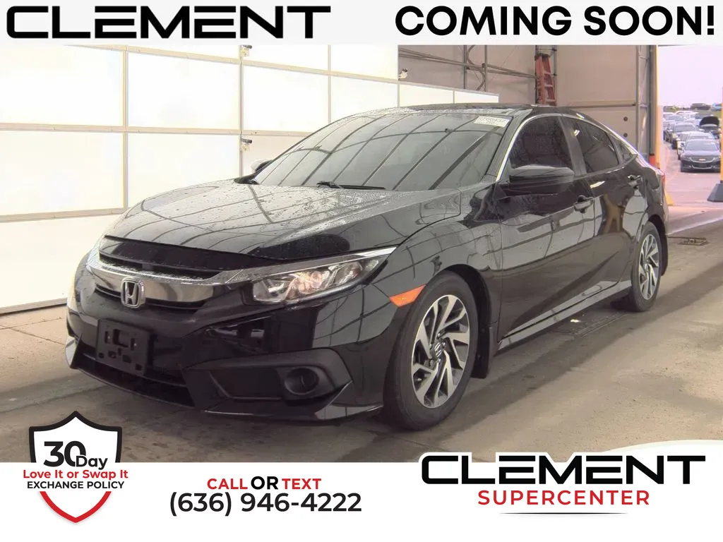 Black 2018 Honda Civic EX for sale in Saint Charles, MO