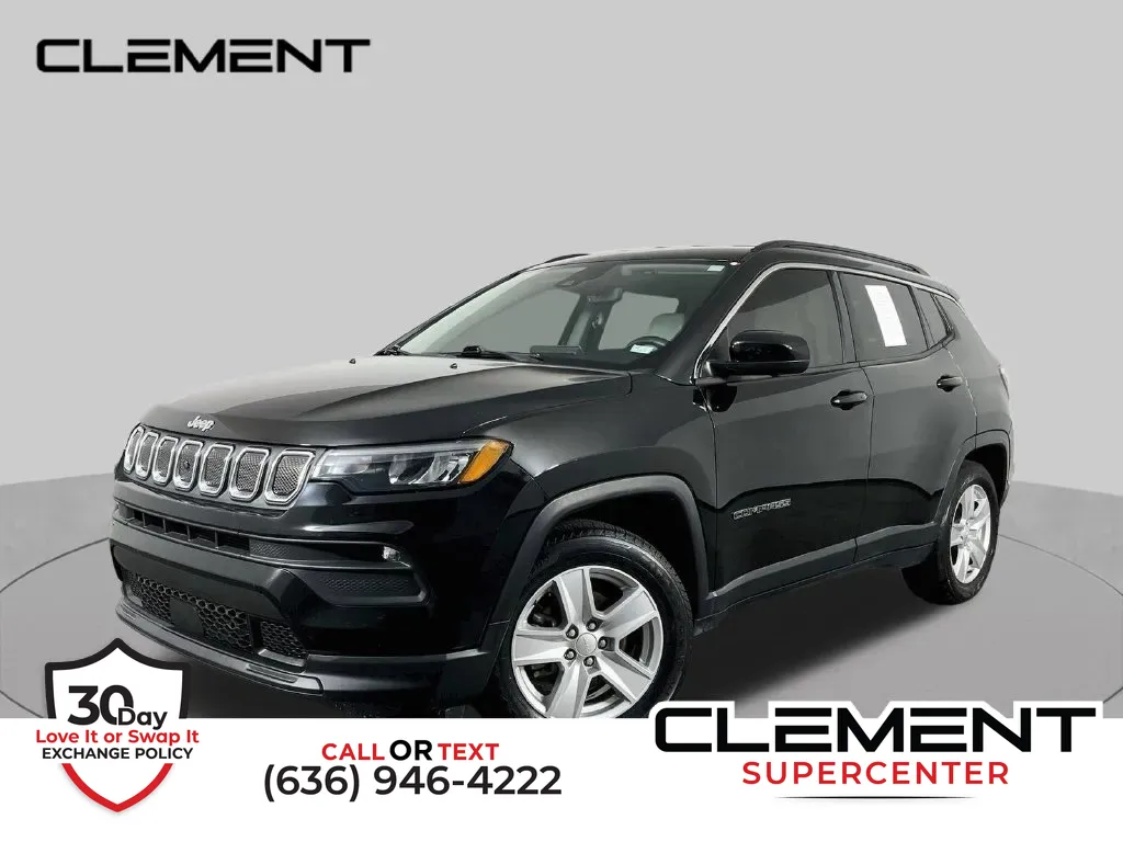 Black 2022 Jeep Compass Latitude for sale in Saint Charles, MO
