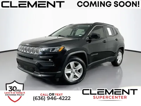 Black 2022 Jeep Compass Latitude for sale in Saint Charles, MO