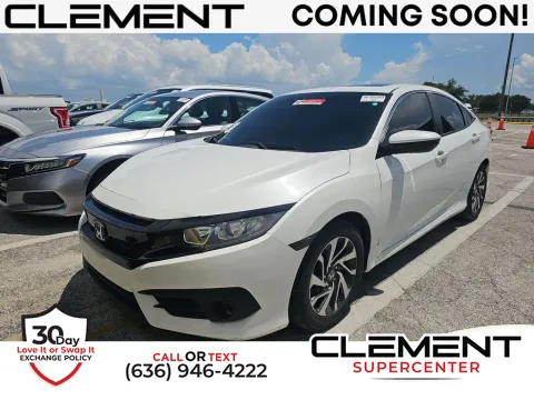 White 2016 Honda Civic EX for sale in Saint Charles, MO