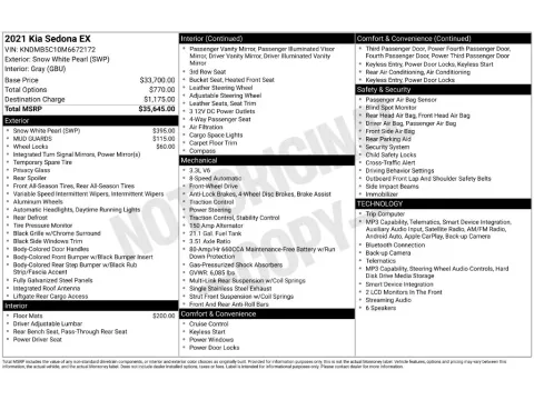Photos of 2021 Kia Sedona EX for sale in Saint Charles, MO at Clement Supercenter