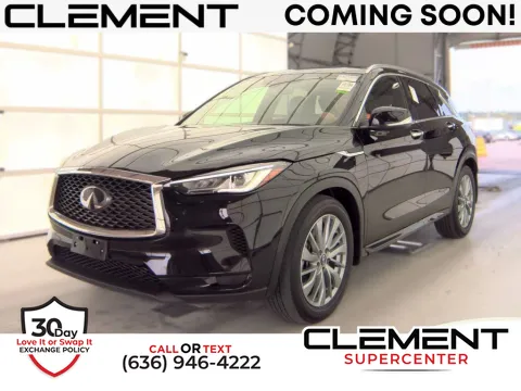Black 2023 INFINITI QX50 LUXE for sale in Saint Charles, MO